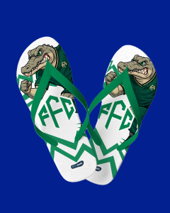 Chinelo Branco e Verde – Edição Mascote Dupelô